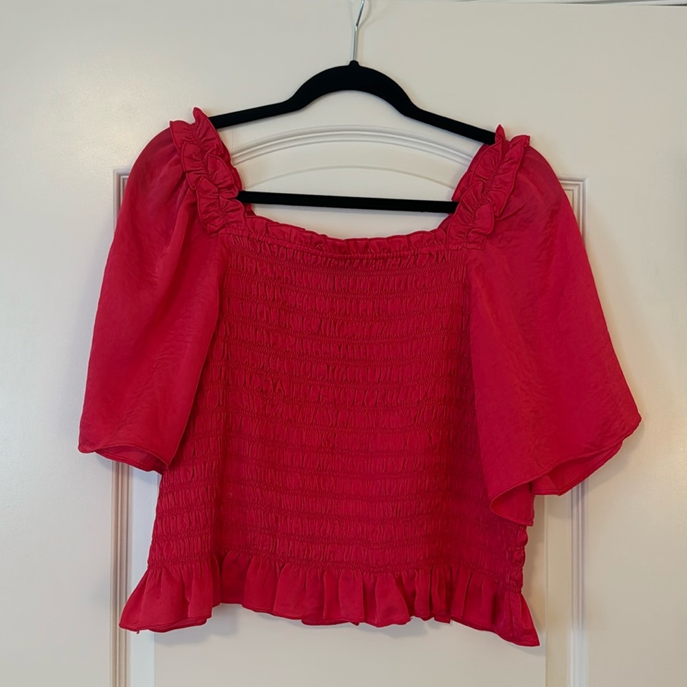 Ann Taylor Size L | Pink Smock Top